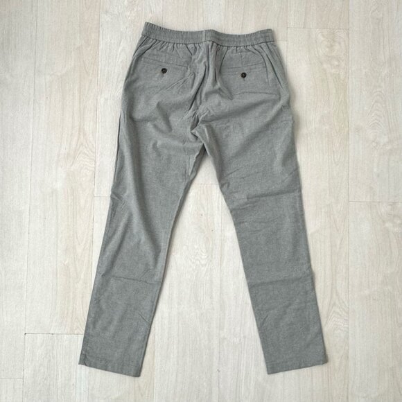 J.Crew grey Drawstring pant in stretch cotton blend mens medium - Picture 2 of 4